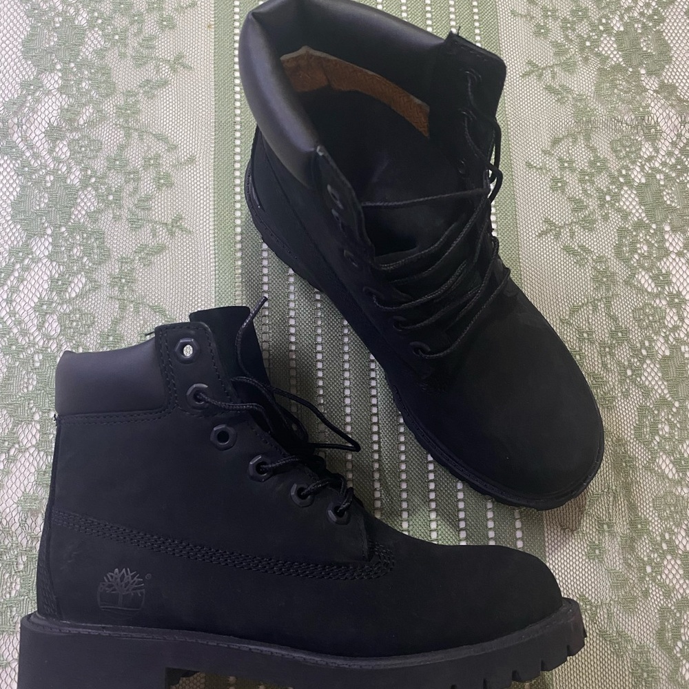 Timberland Black Leather Boots